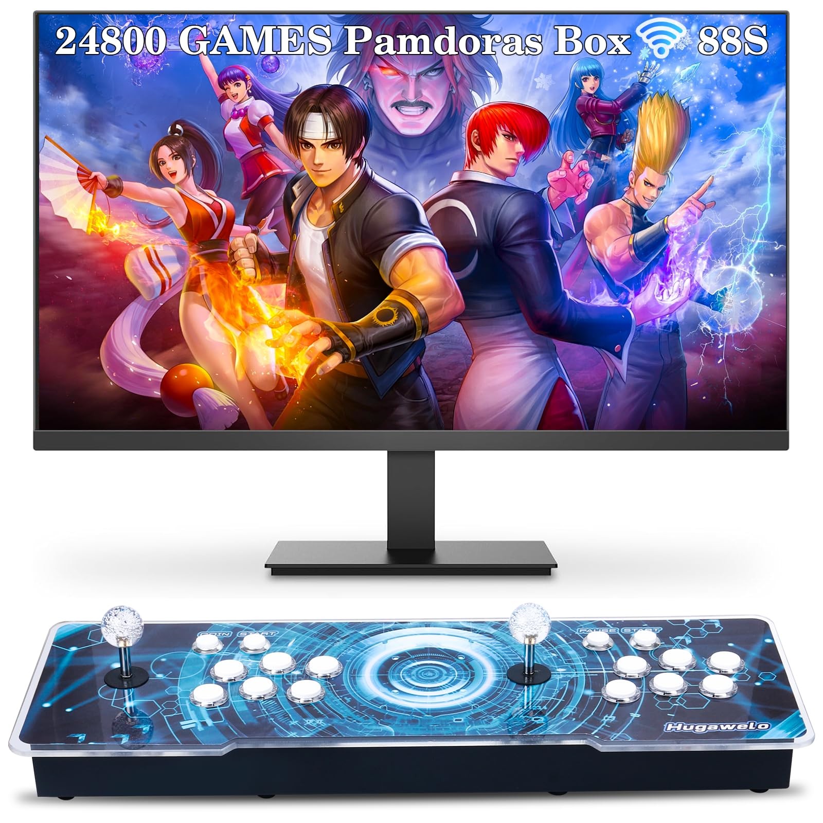Pandora’s Box 88S Retro Game Console with WiFi, 36800 Built-in Games, HDMI 72…