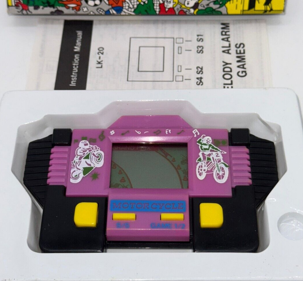 MOTORCYCLE – LCD Game & Watch Portable Console – 1990’s – GRAND PRIX VARIANT