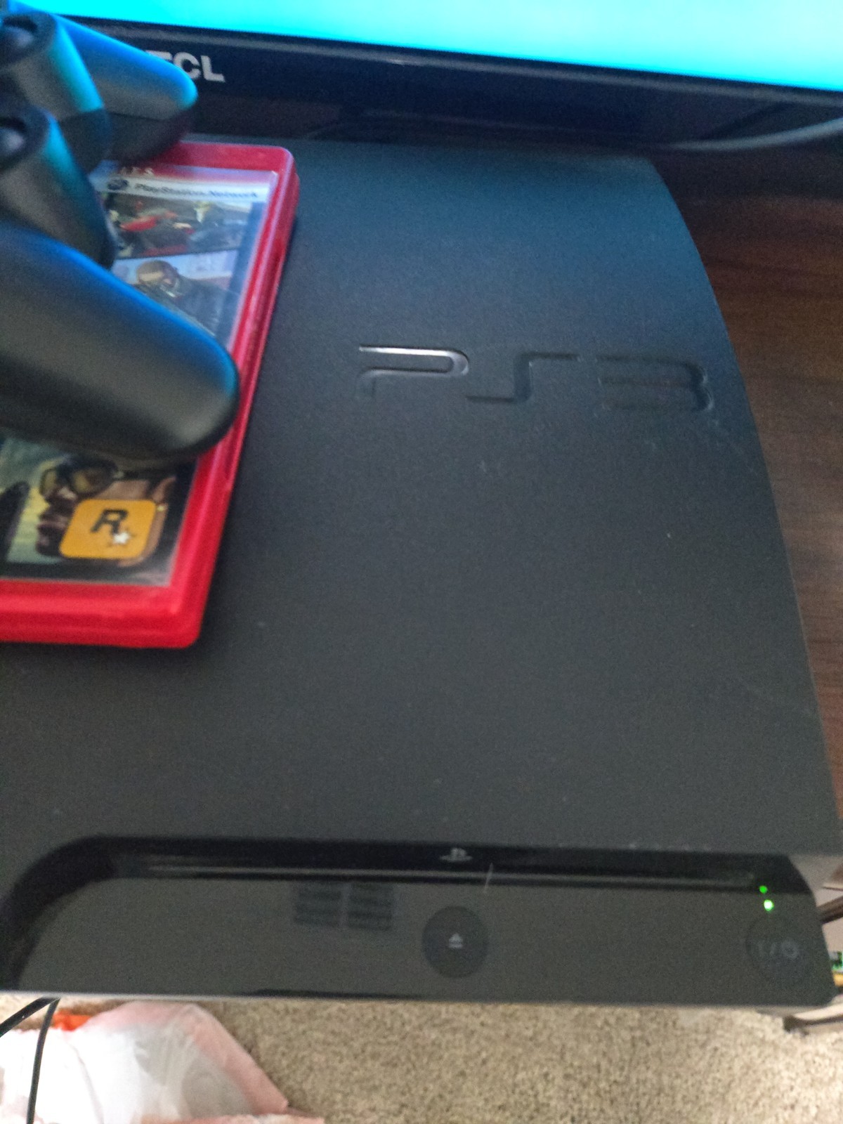Sony PlayStation 3 PS3 CECH-3001A Home Console, Remotes & 2 Games Black Tested