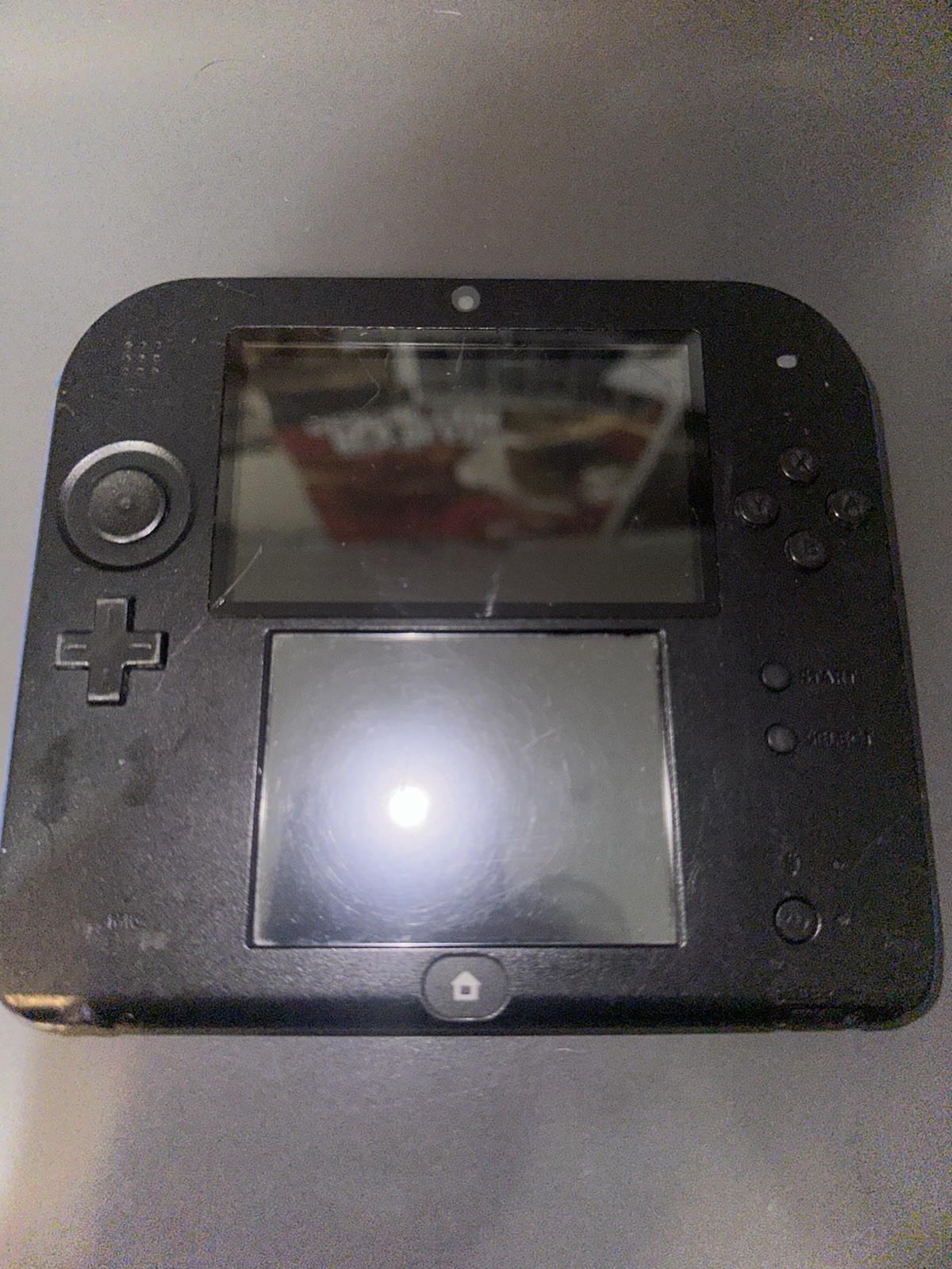 Nintendo 2DS Handheld System Black/Blue working tested no charger no stylus