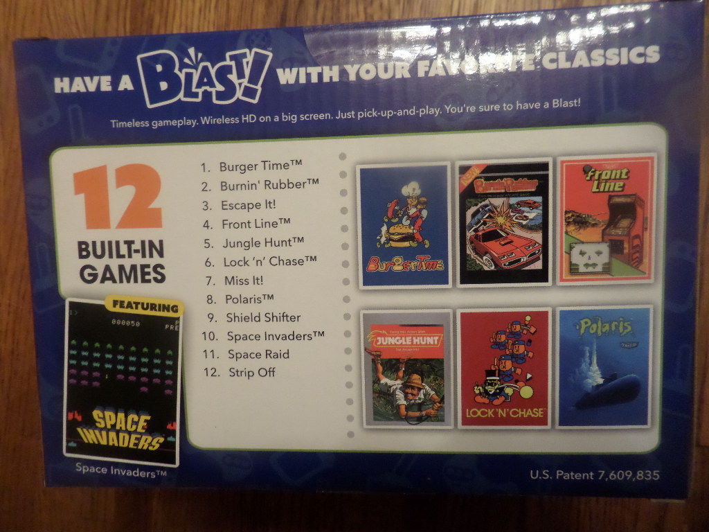 Activision Flashback Blast! Space Invaders BurgerTime HDMI 12 Retro Video Games