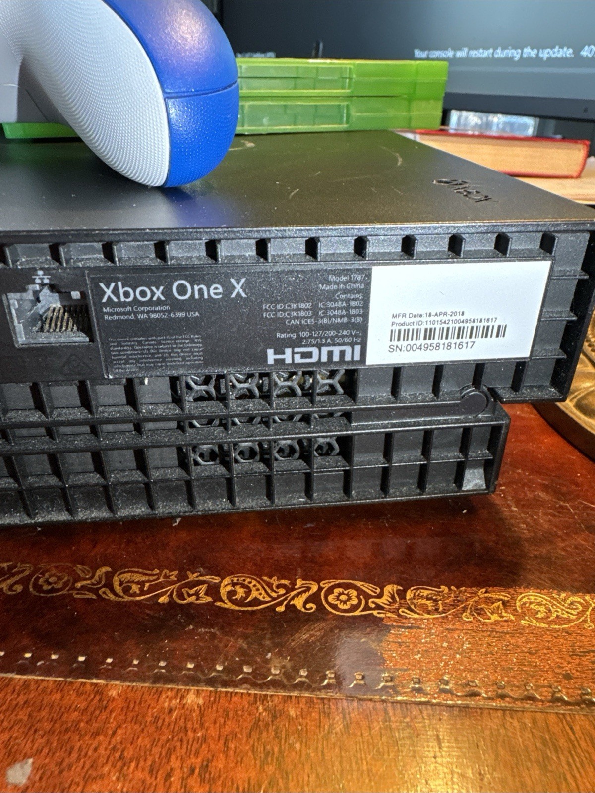 Microsoft Xbox One X 1TB Console – Black 2 Controllers