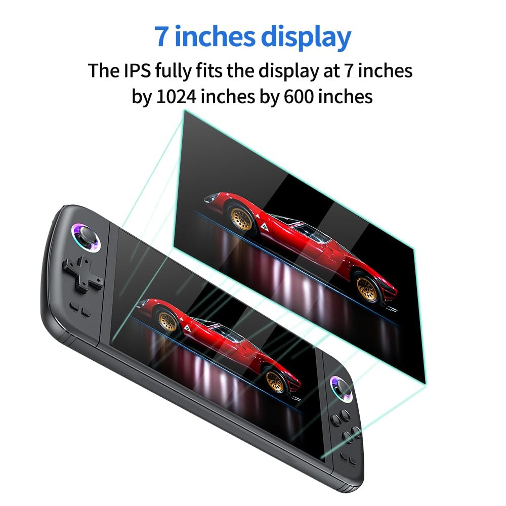 M27 Retro Handheld Game Console,7-inch IPS Screen Portable Android Gaming Han…