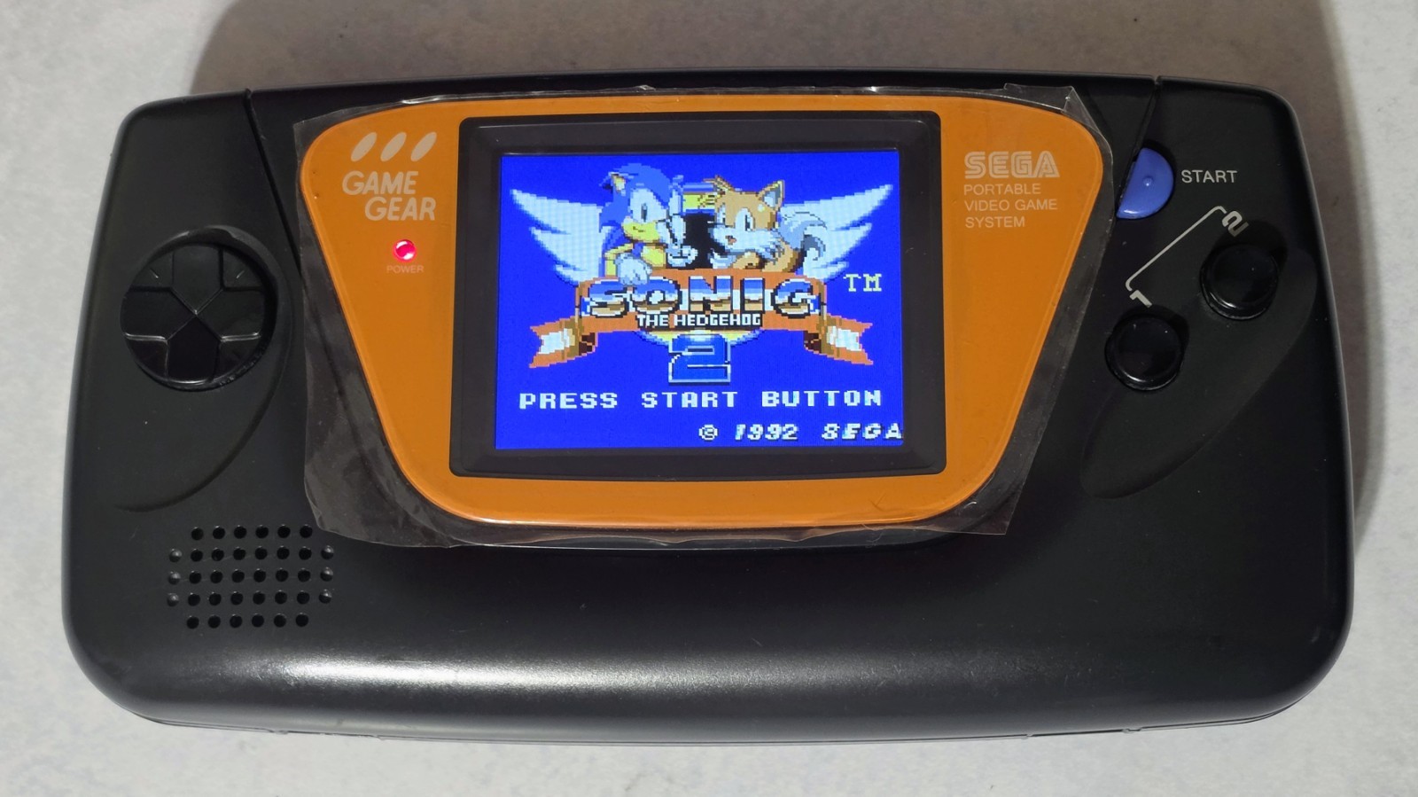 Sega Game Gear Console w/ IPS CleanScreen LCD Screen Upgrade & Glass Lens
