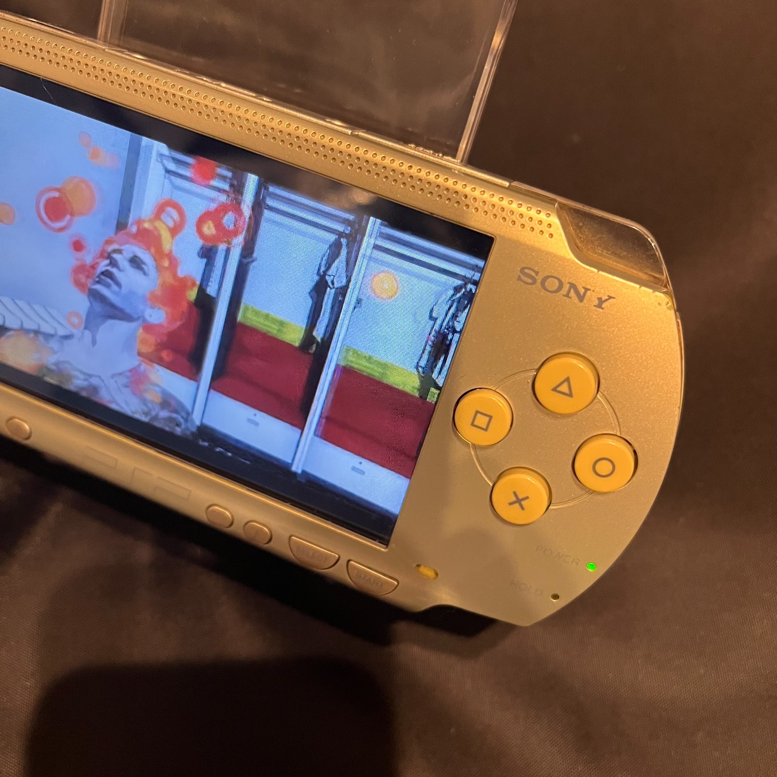 SONY PSP-1000 Gold Console Only – Tested & Working – RANK-B