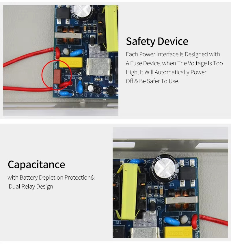 DC 12V 5A Access Control Power Supply Switch AC 110V-240V Input Power Source Sup