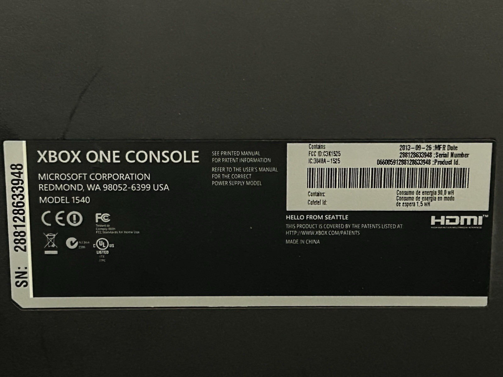 Microsoft Xbox One 500GB Console – Black