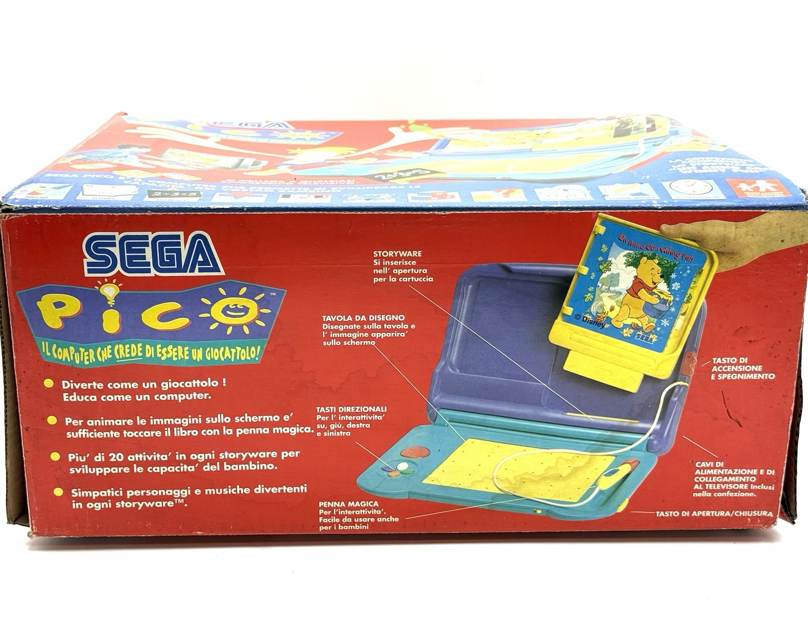 90s VINTAGE Sega Pico Video Game Console NEW OLD STOCK VIDEO GAME RARITY EQ