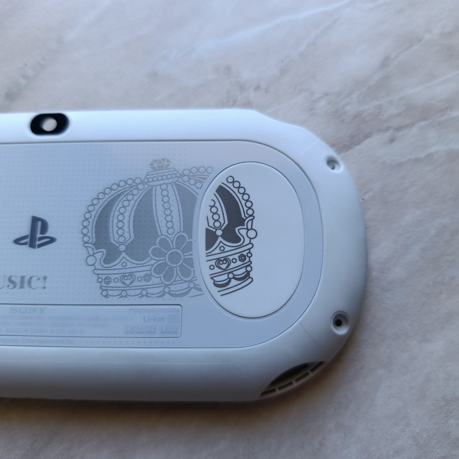 Back Case Sony PS Vita PCH-2000 Uta no Prince-sama music3 White Crown Edition