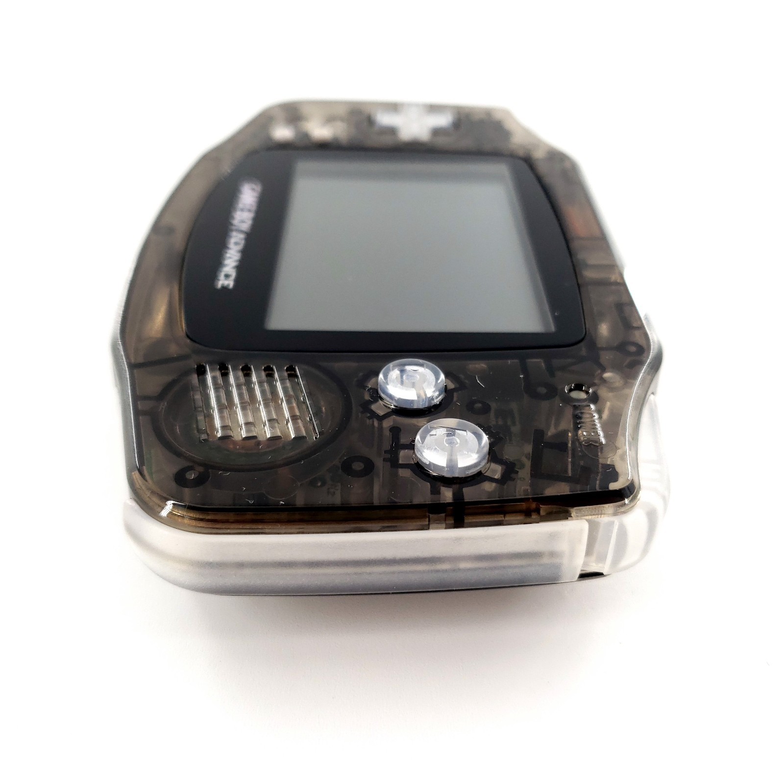 Nintendo Game Boy Advance Clear Black New Shell, Buttons, Glass Lens Tested