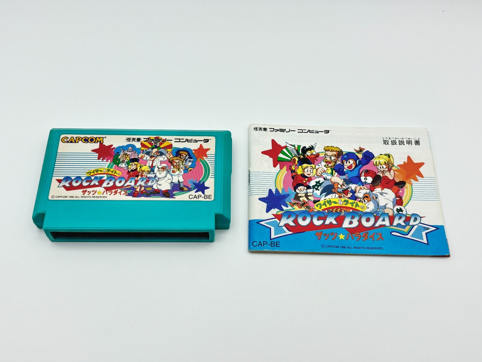 Wily & Right no RockBoard That’s Paradise Famicom FC Boxed CIB Tested Japan Auth