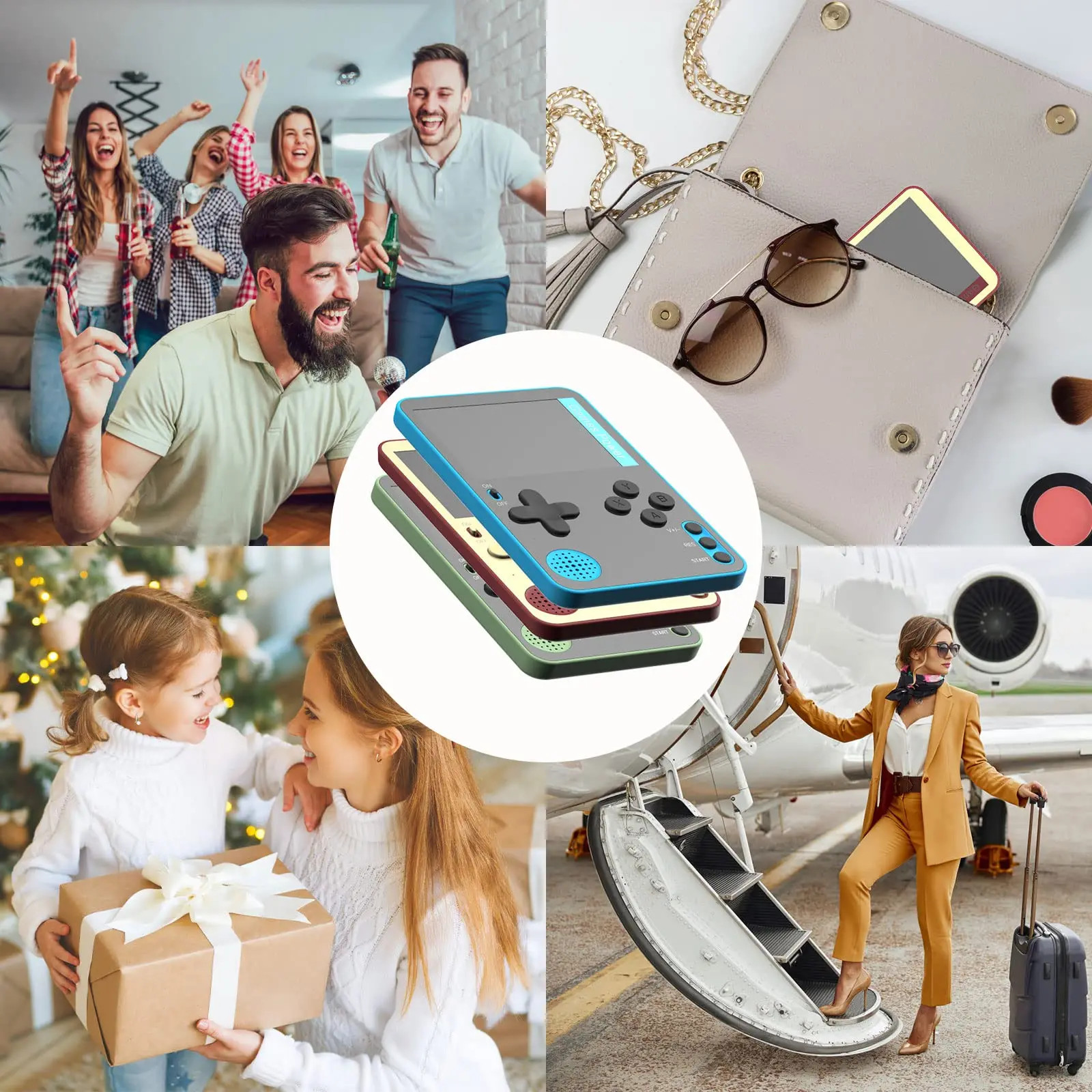 Handheld Game Console 500 Classic Games LCD Portable Retro Video Mini Game