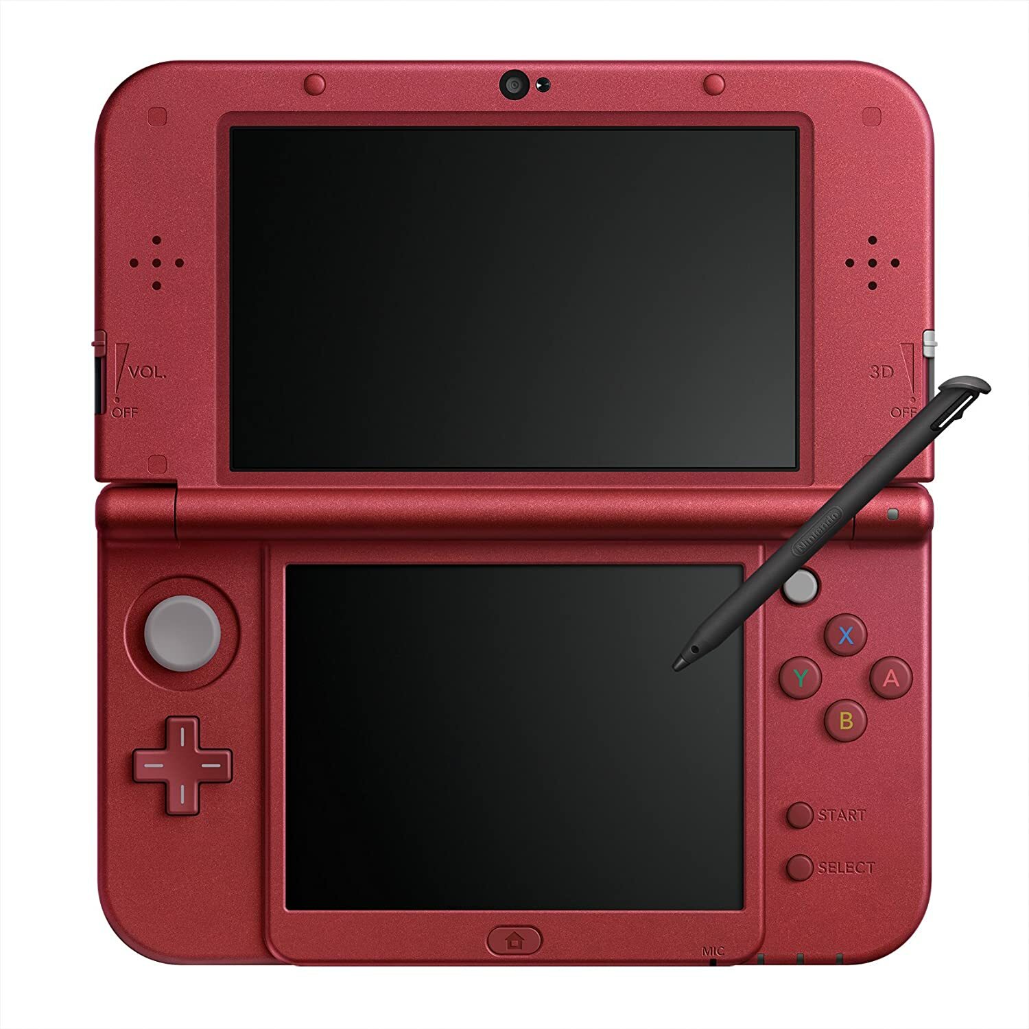 USED Japanese New Nintendo 3DS XL LL METALLIC RED with all items RED-001
