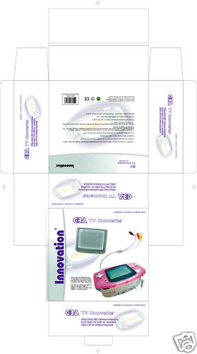 Plug your GBA Gameboy Advance into any TV Convertor Adapter Adaptor 40 pin