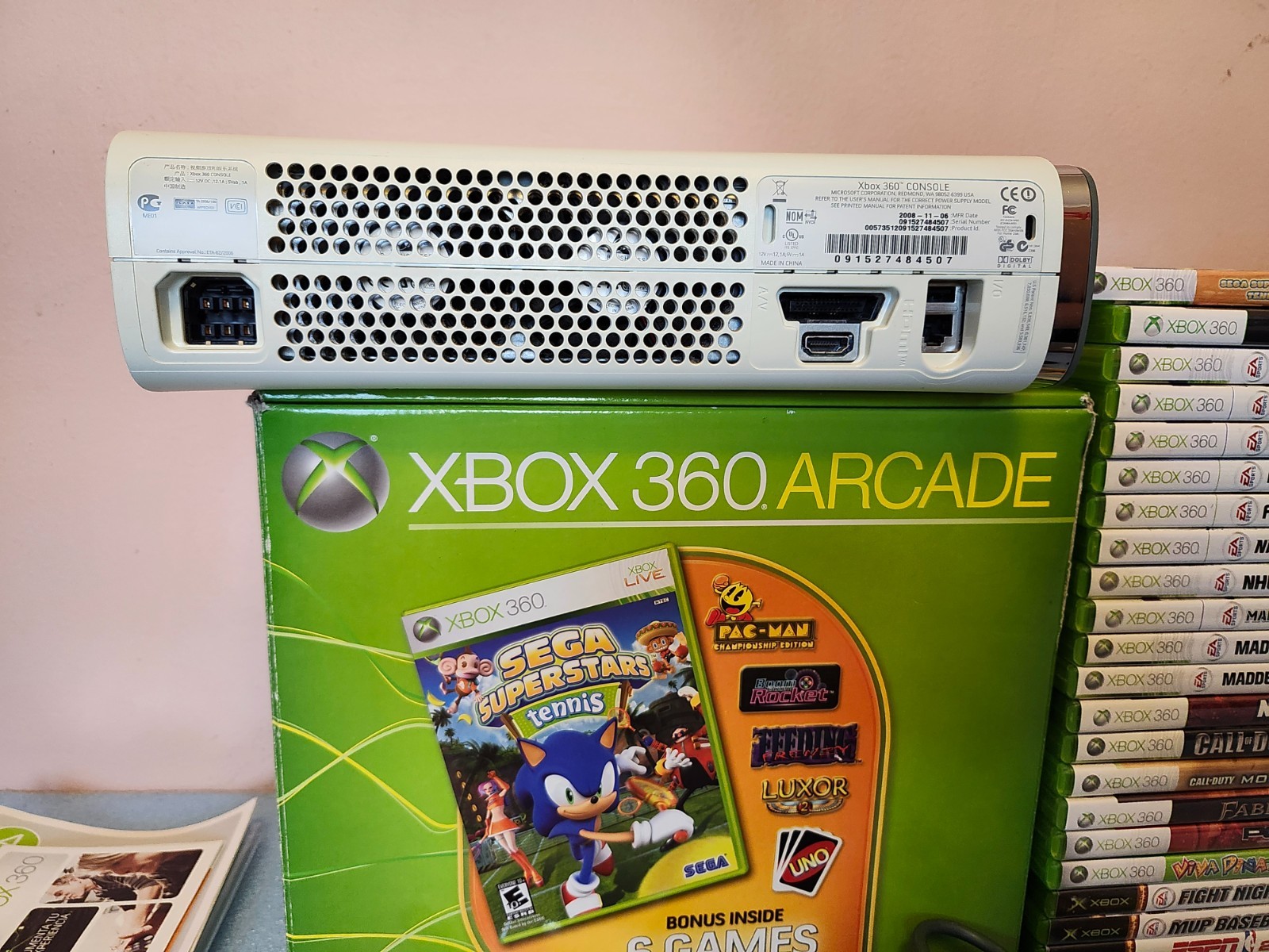 XBOX 360 20GB Arcade Console – 23 Games Bundle