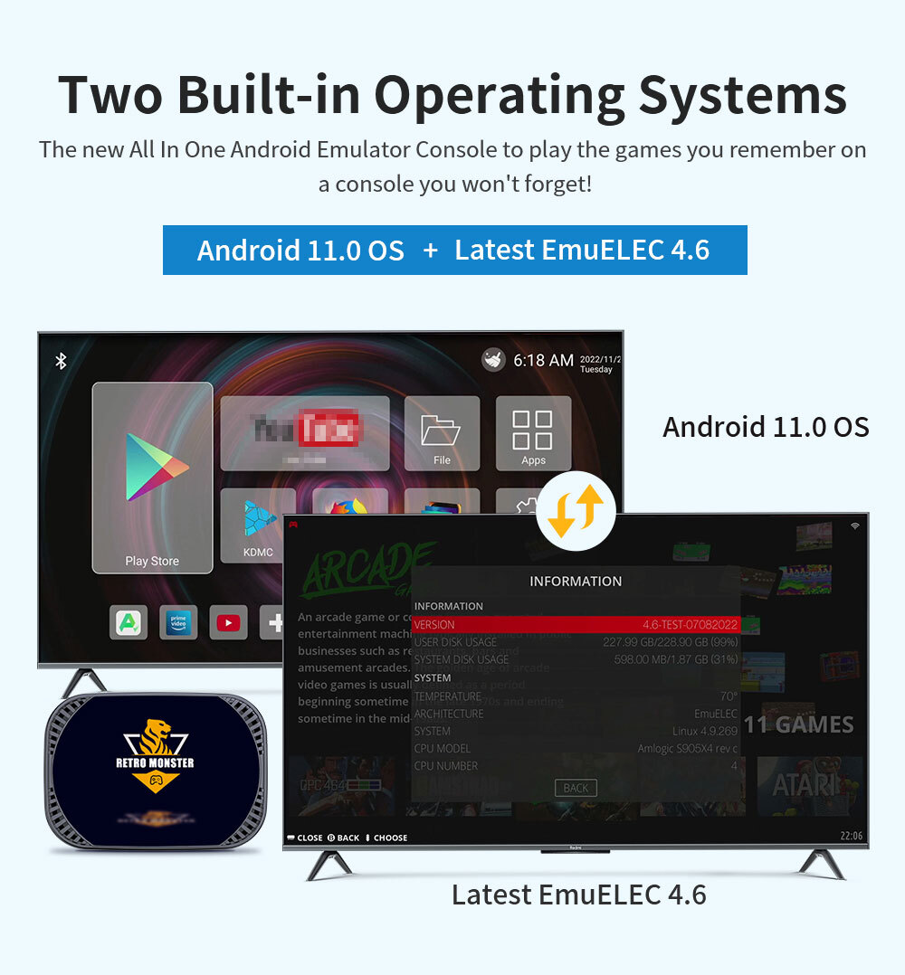 Video Game Console Built-in 48000 Games 60 Emulators