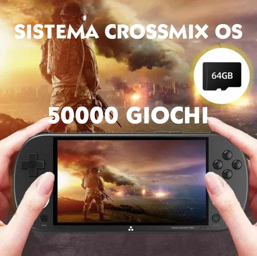 CROSSMIX OS TRIMUI SMART PR0 SD 50000 Games 64GB CONSOLE CARD REPLACEMENT @