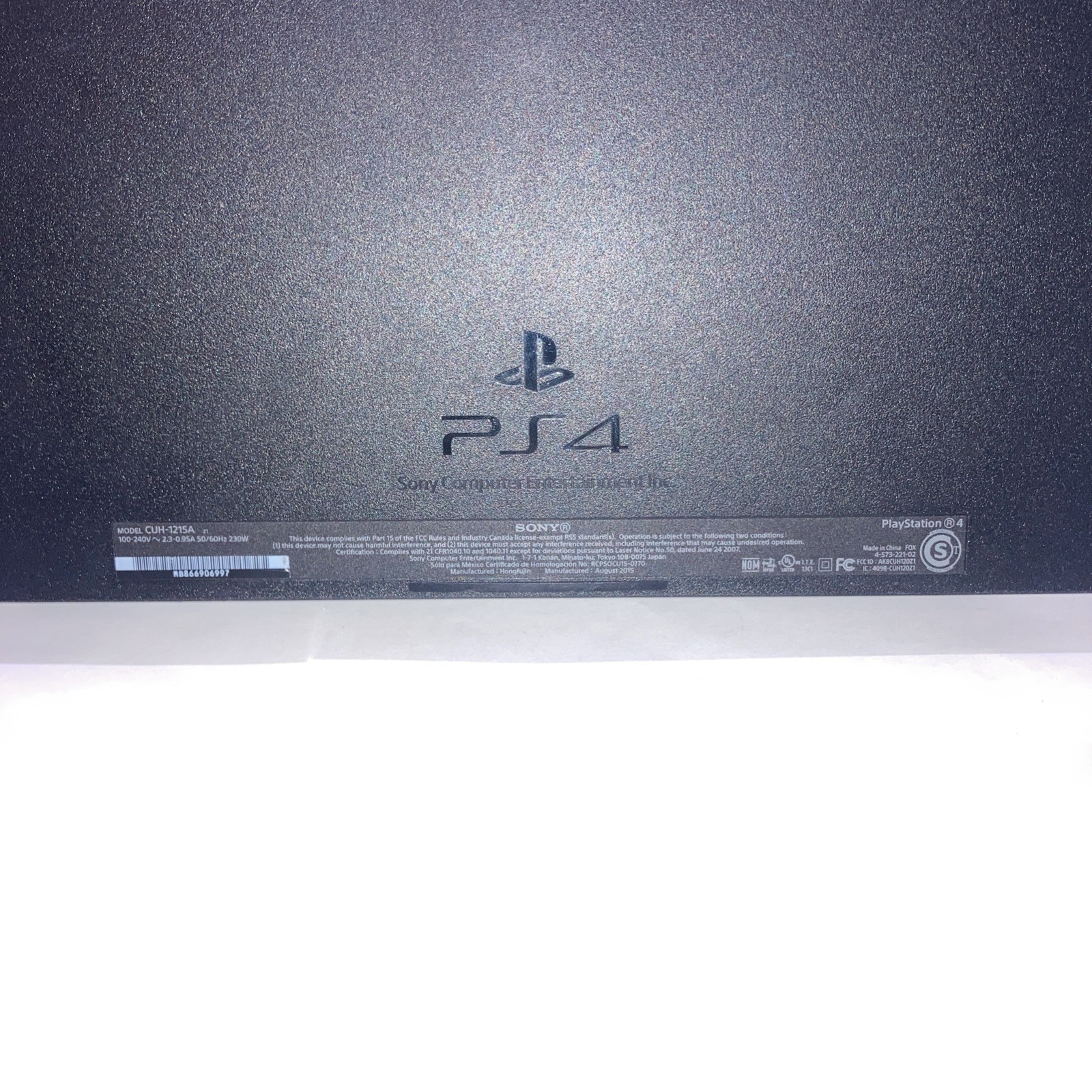 Sony PlayStation 4 Console 400 GB Black Tested No Issues W/wires, Controller