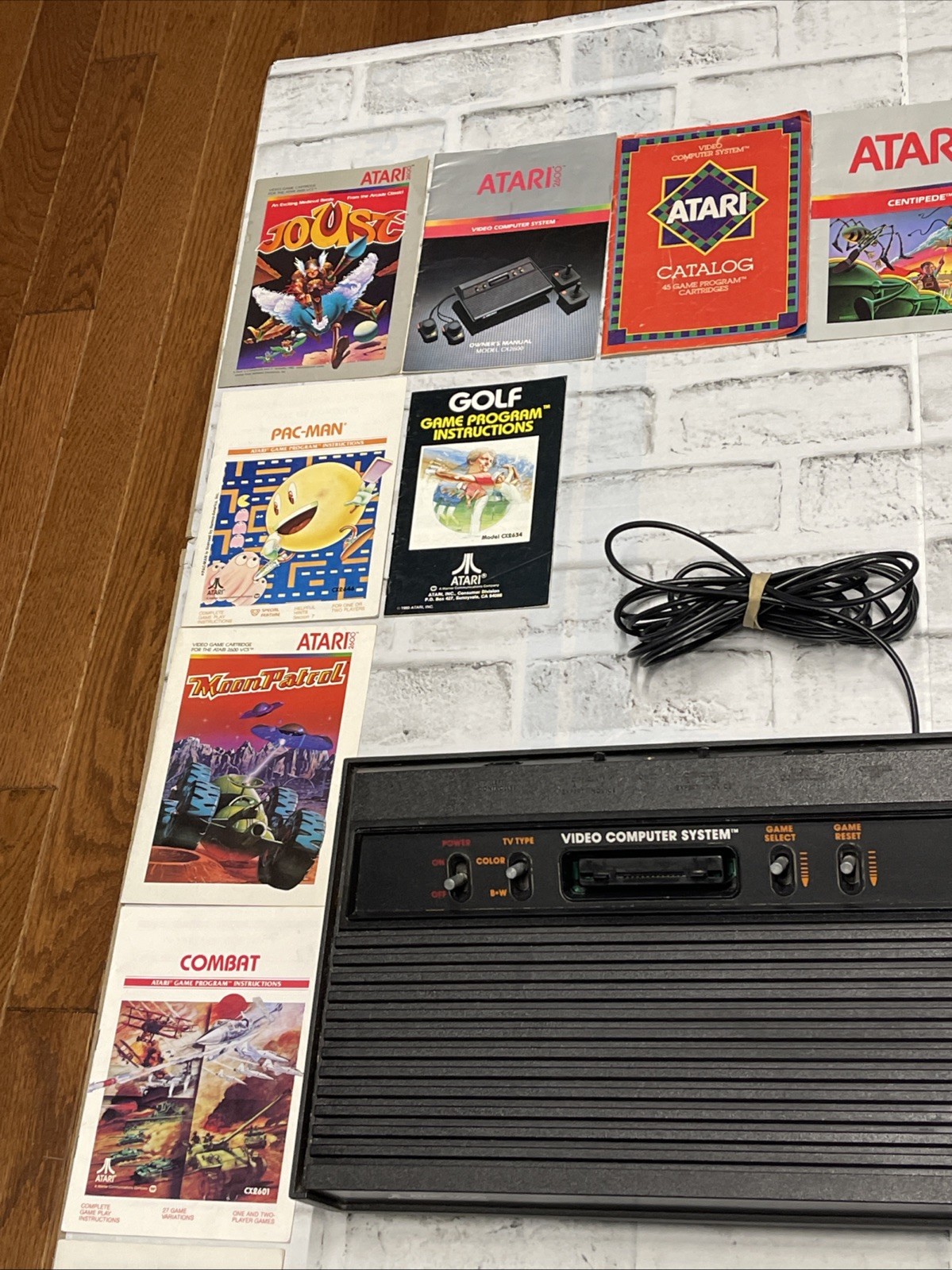 Atari 2600 Vader Black Console Bundle – Cleaned, Tested Working VGC + 12 Games