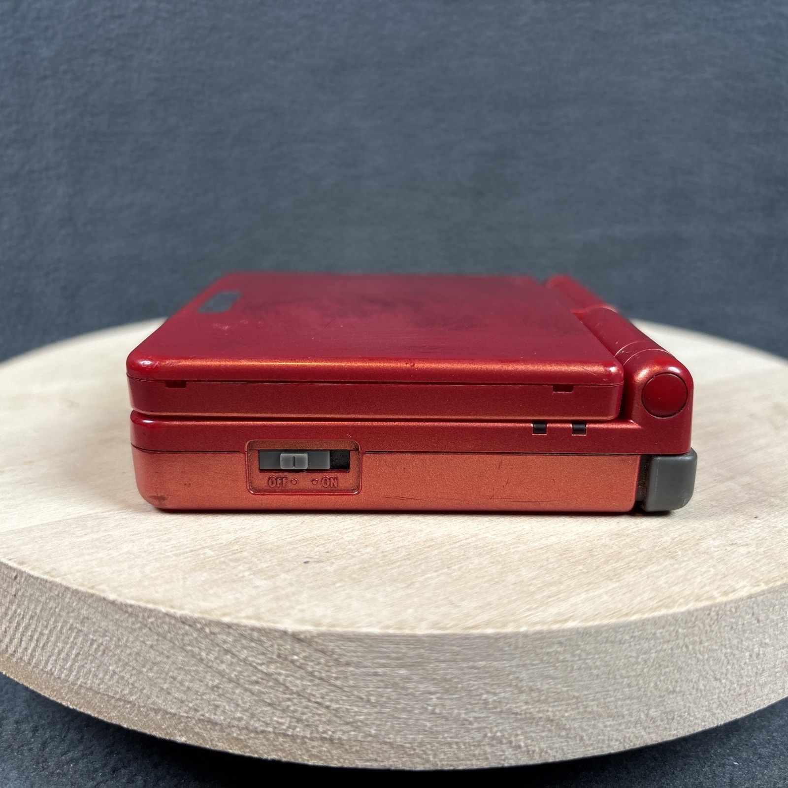 Nintendo Game Boy Advance SP Console AGS-001 Flame Red – New Battery & Charger