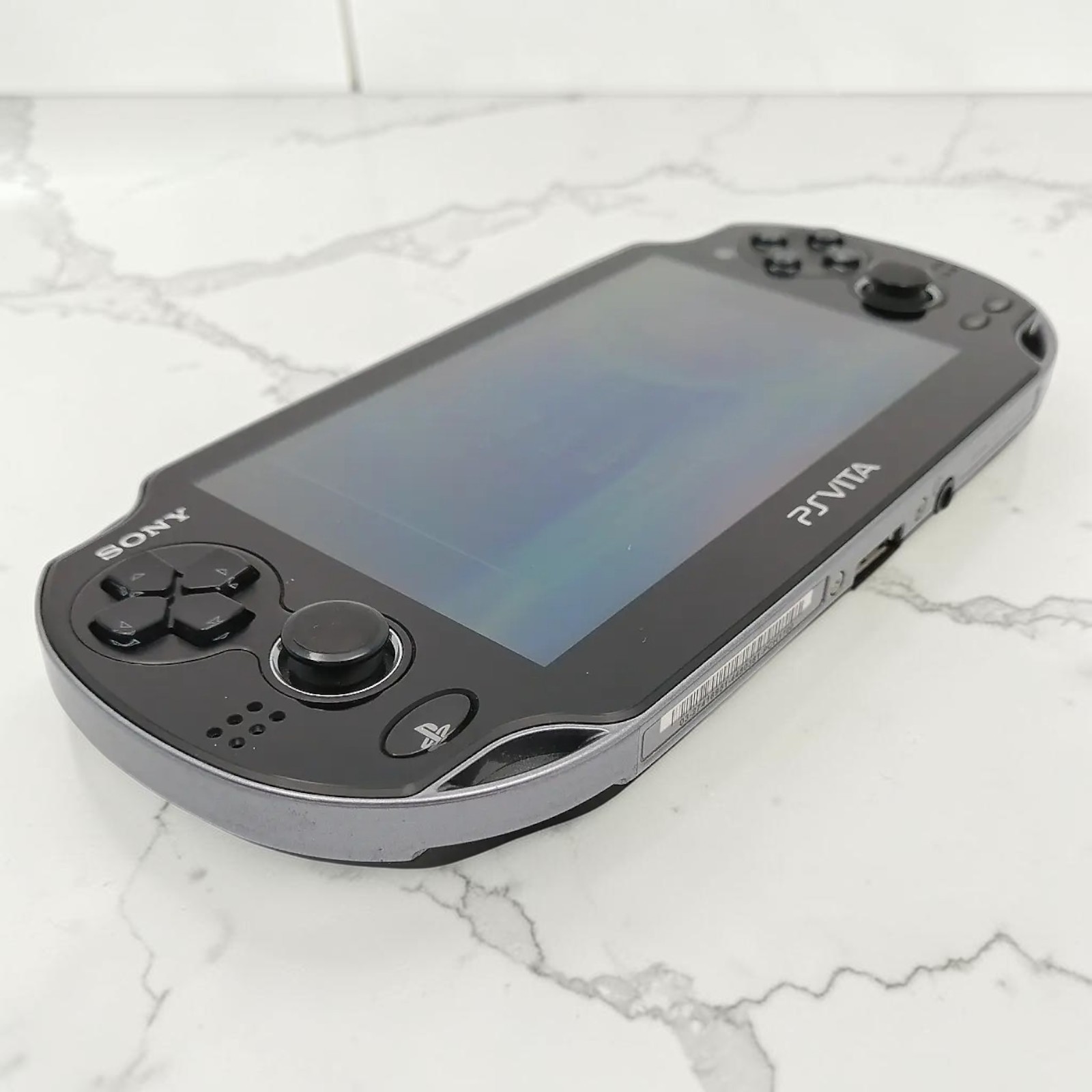 Sony PS Vita PCH-1000 Crystal Black 3G Wi-Fi Handheld Tested Working Used