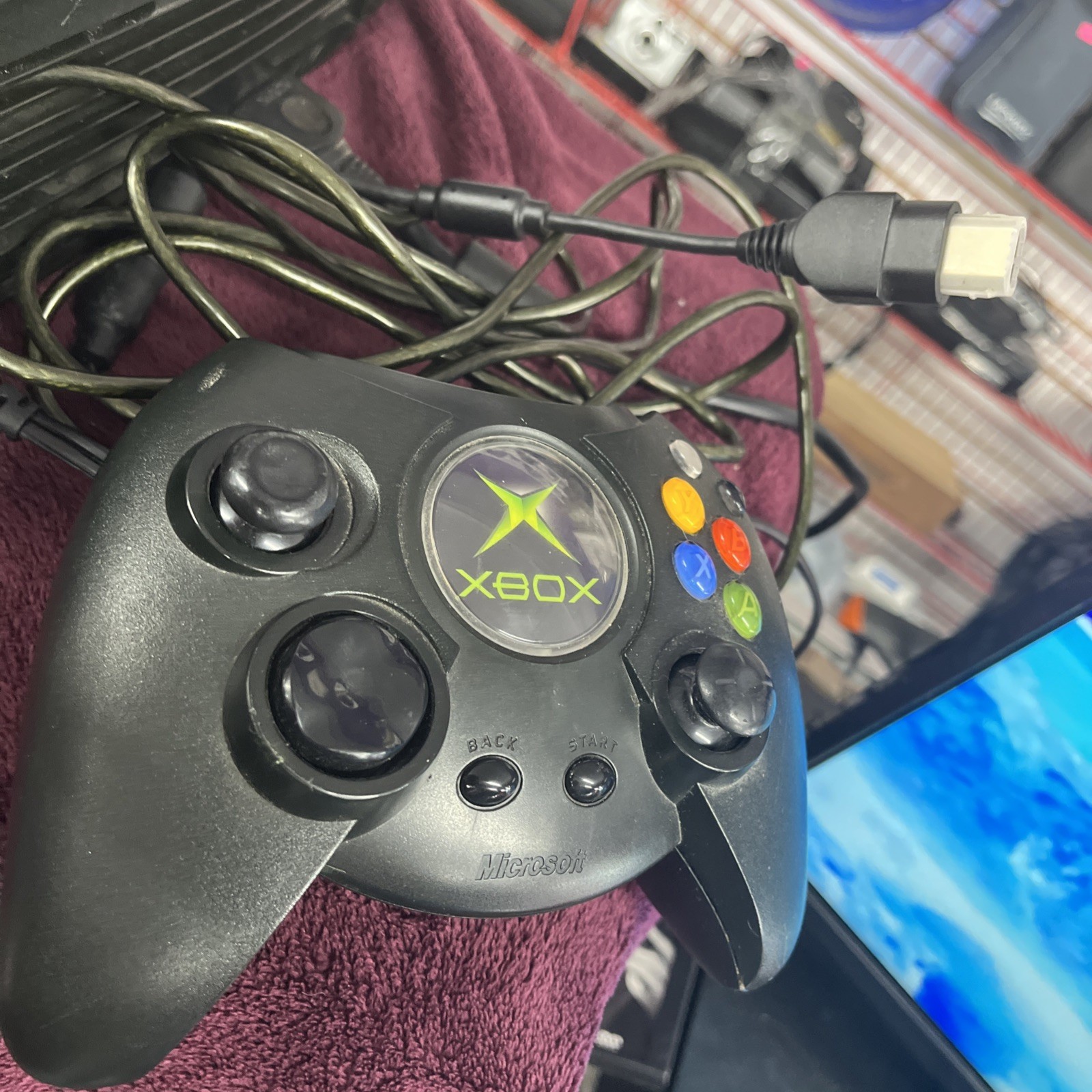 Original Xbox v1.6 Console Complete System Cleaned Includes Game