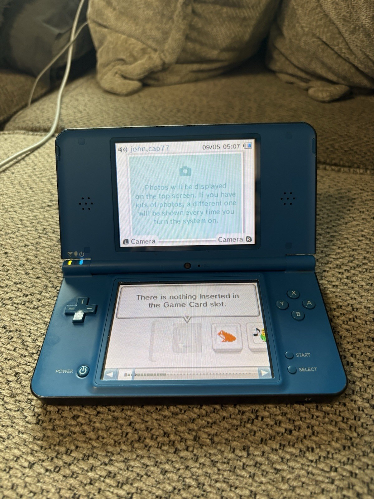Nintendo DSi XL Handheld Game Console UTL-001 Midnight Blue