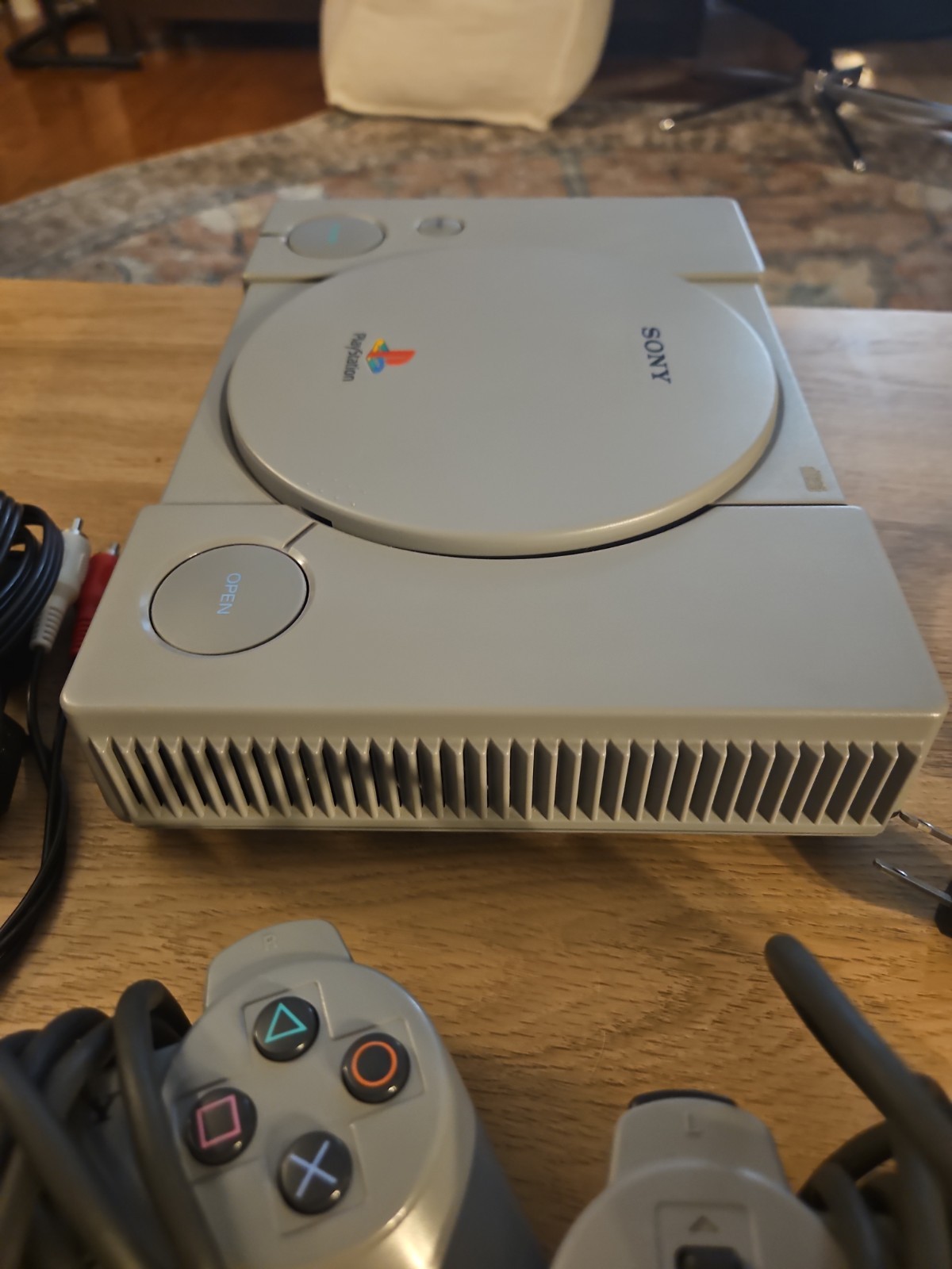 Sony PlayStation 1 SCPH-5501 Console And Two Controllers W/ Cords