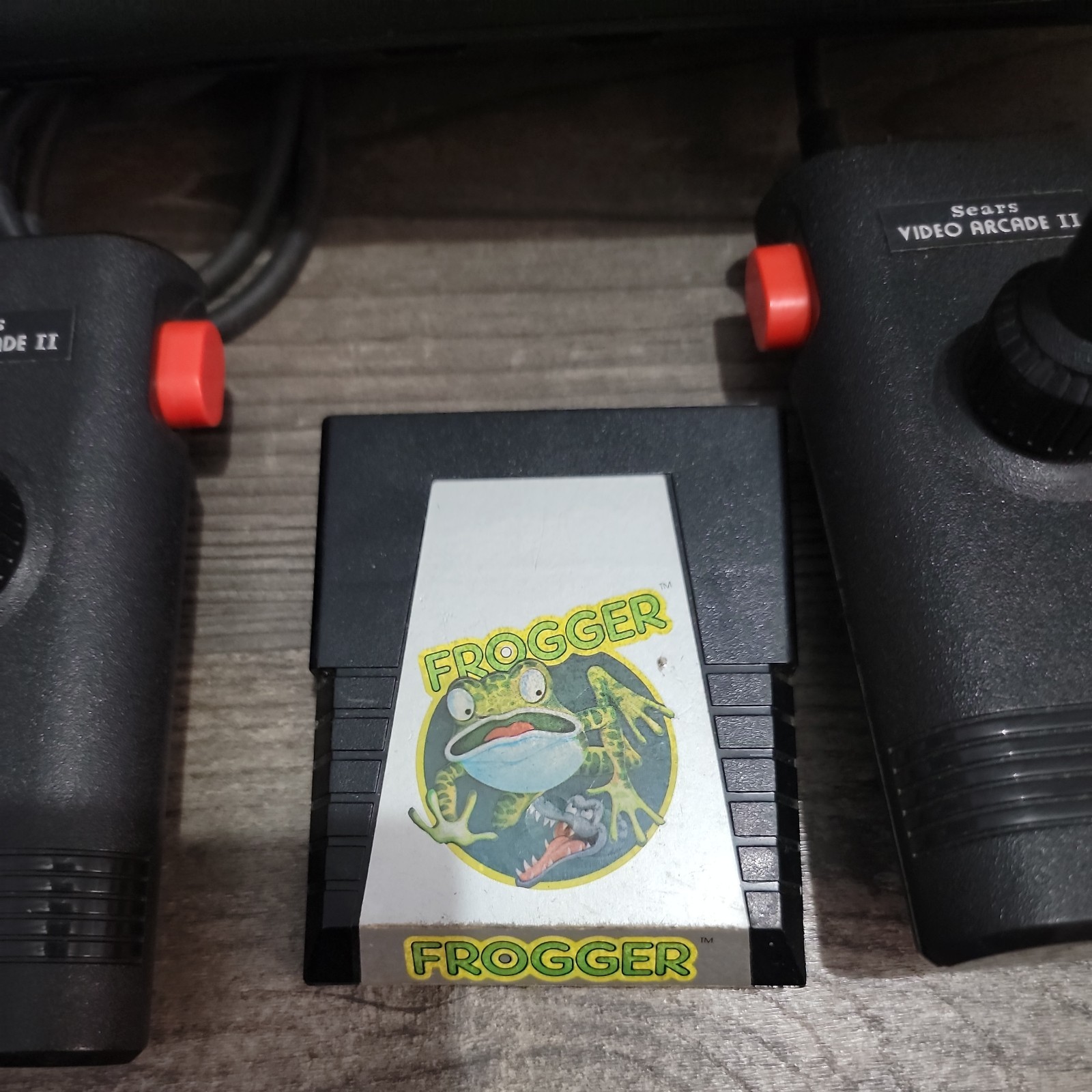 Atari 2600 Sears Video Arcade II Console System w/ Original Controllers Tested