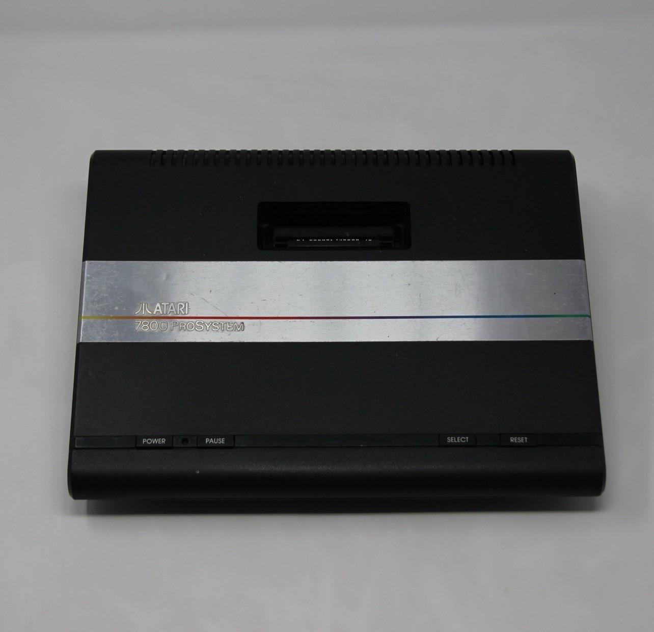 Atari 7800 ProSystem Black Silver RF Pause Button Home Console System – Untested