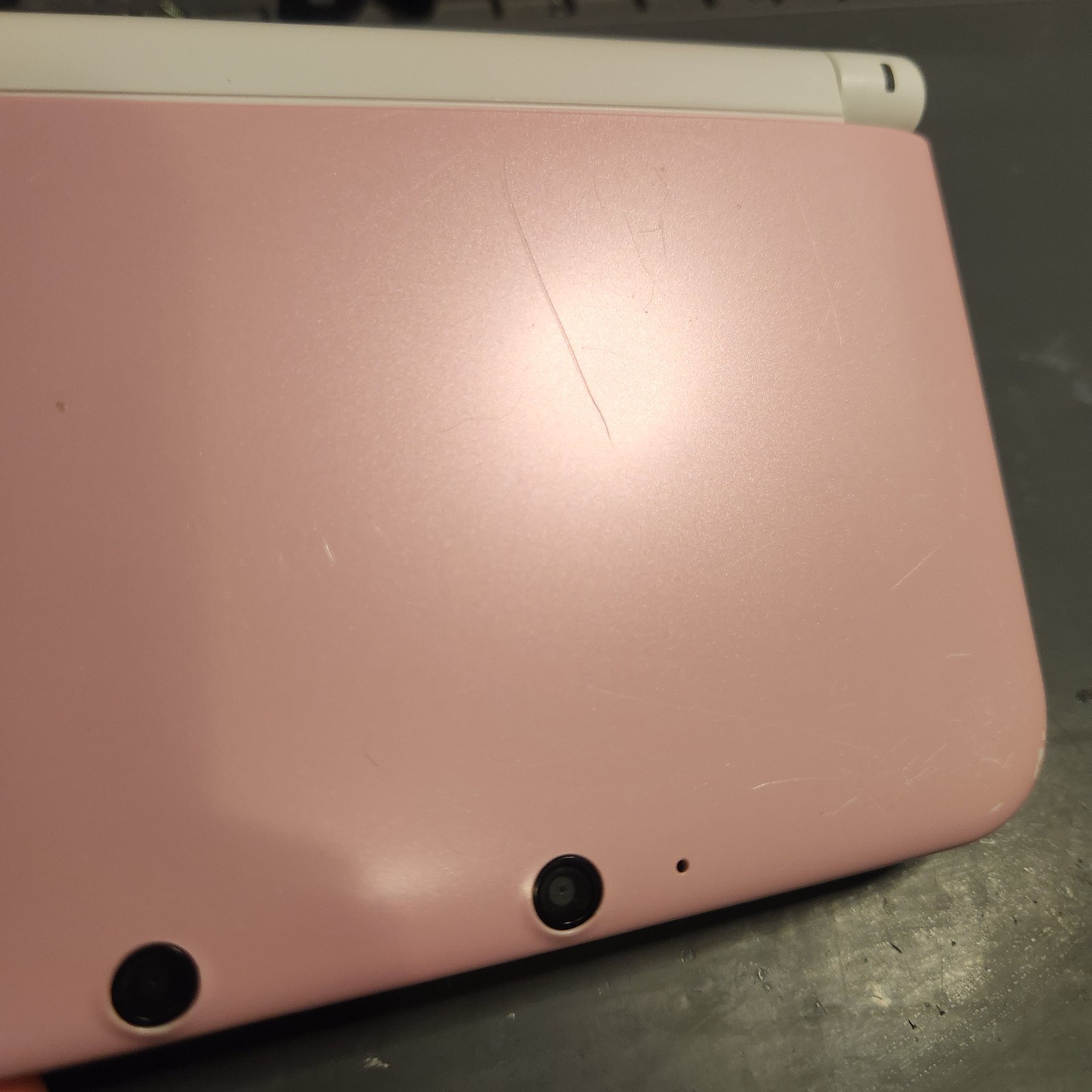 Nintendo 3DS XL White & Pink Handheld System w/Charger FREE Ship!