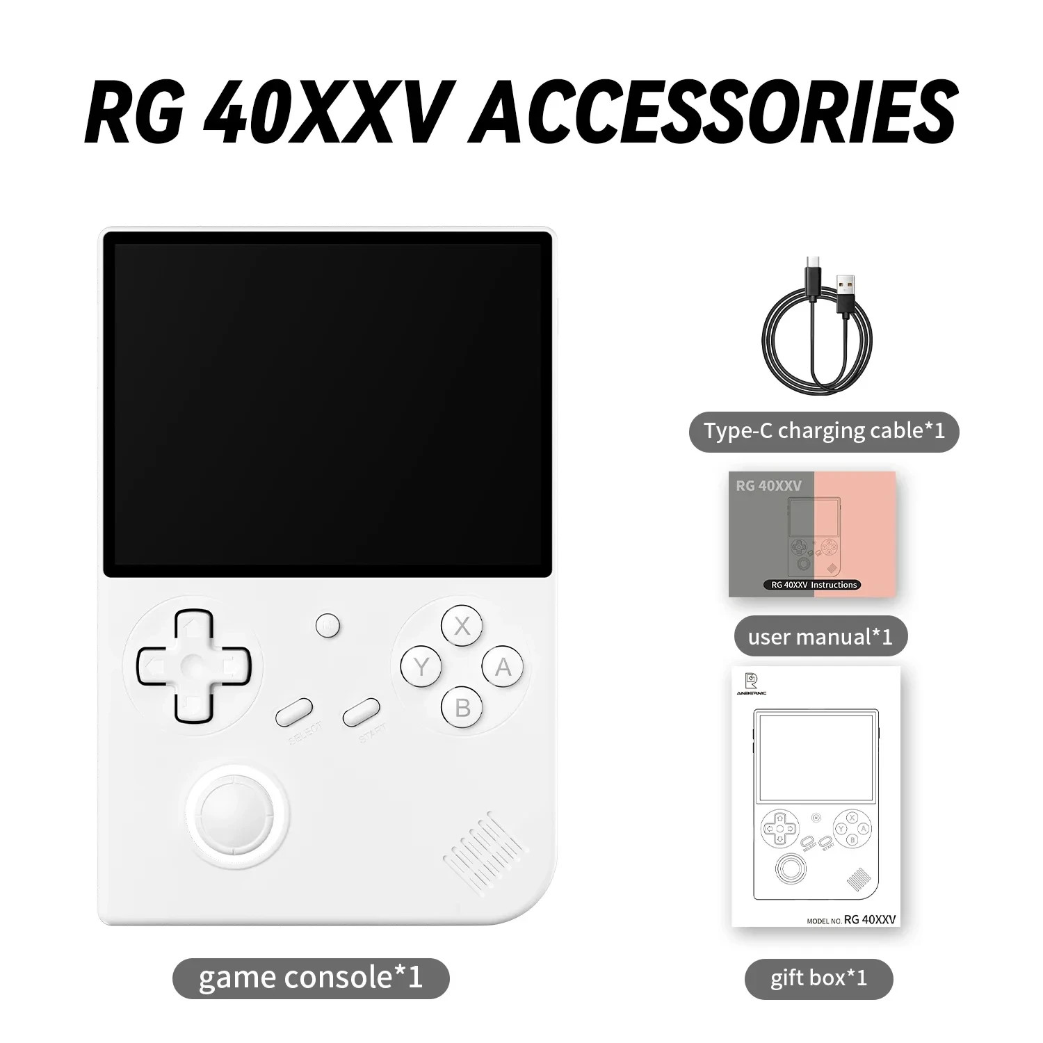 ANBERNIC RG 40XXV 64 Bit Linux 4.0” IPS 640*480 Screen Portable Handheld