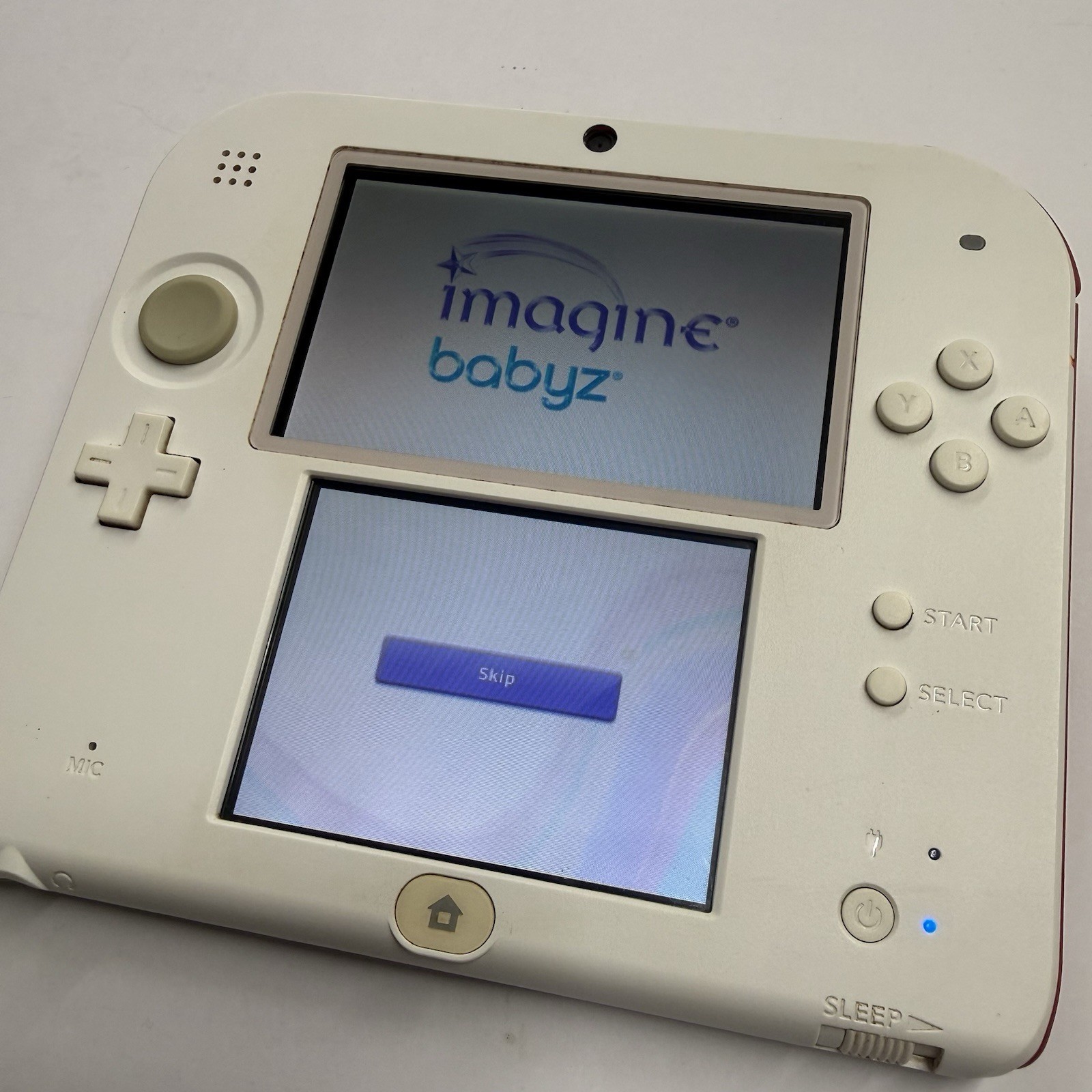 3ds – Nintendo 2DS Launch Edition 4GB White & Red Handheld System Tested #2942