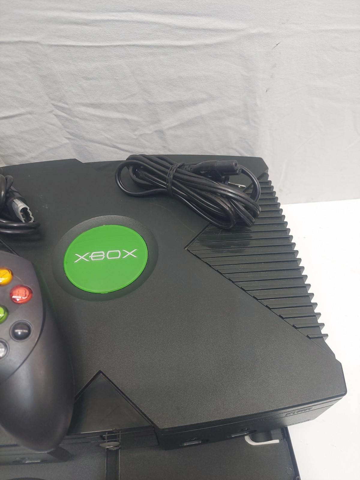 Original Microsoft Xbox Console Bundle Game, Controller, Power Cord) NO AV CORD