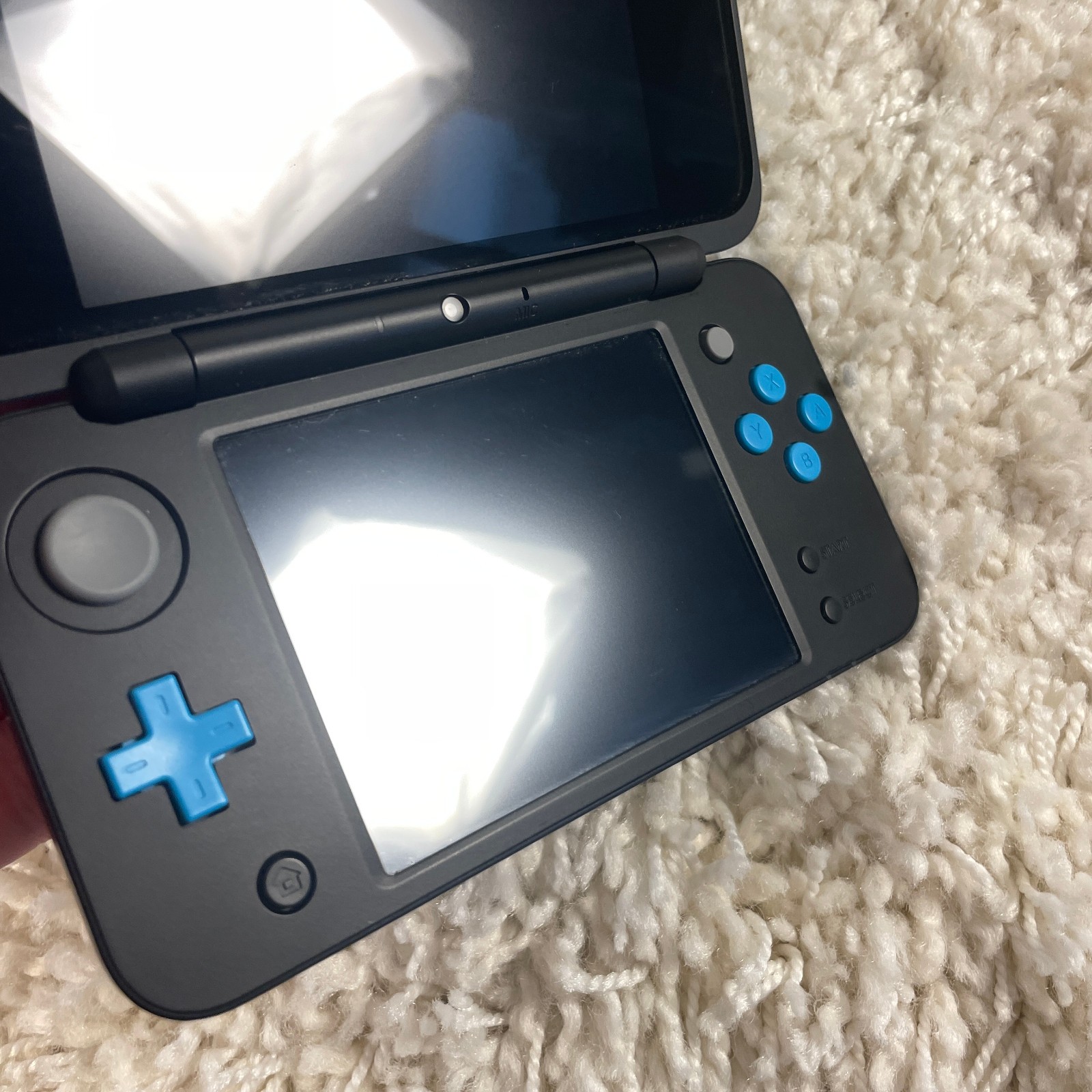 Nintendo 2DS XL Black Turqoise Handheld Console System JAN-001 Tested