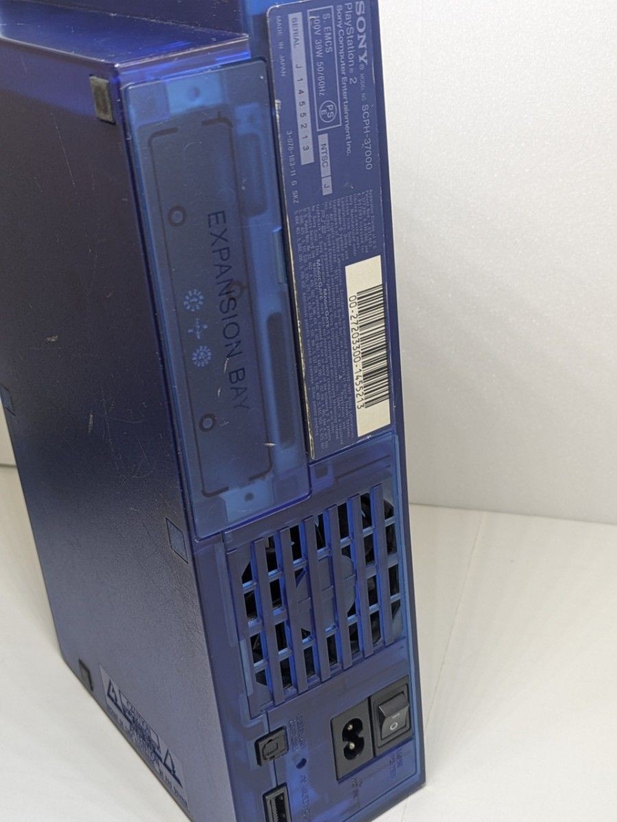 PS2 SCPH-37000 Ocean Blue Limited Console Set tested includes stand NTSC-J Japan