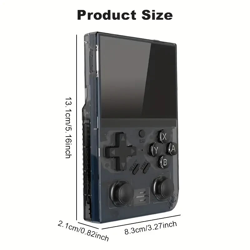Retro Handheld Gaming Console – 3.5″ IPS HD Screen, USB-C Charging, Large Memory