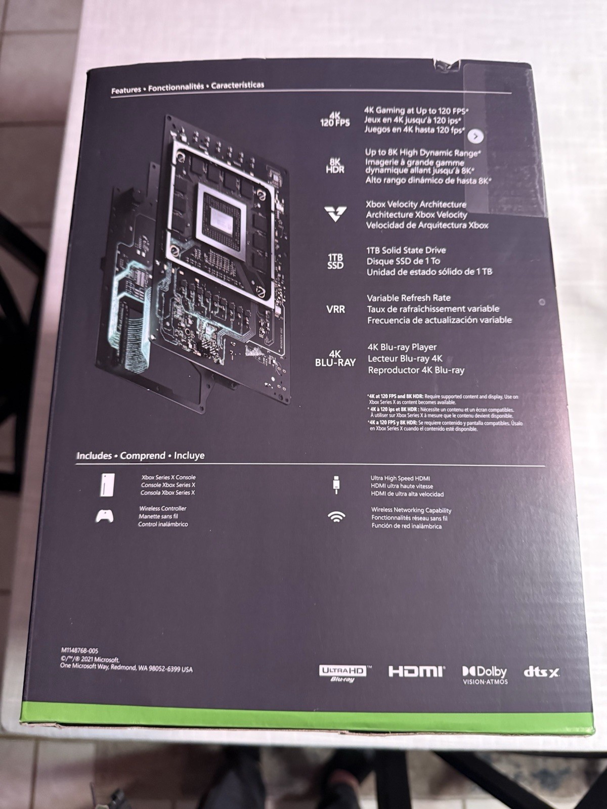 New in Box Microsoft Xbox Series X 1TB Video Game Console – Black