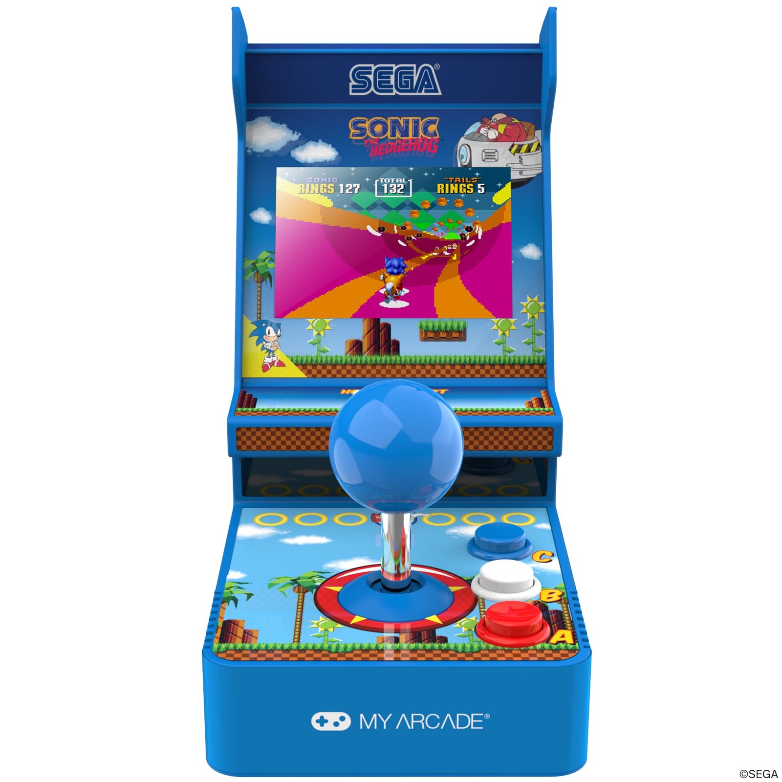 Sonic Joystick Player: Sonic The Hedgehog, 2 Games in 1, Sega Classic, Gifts …