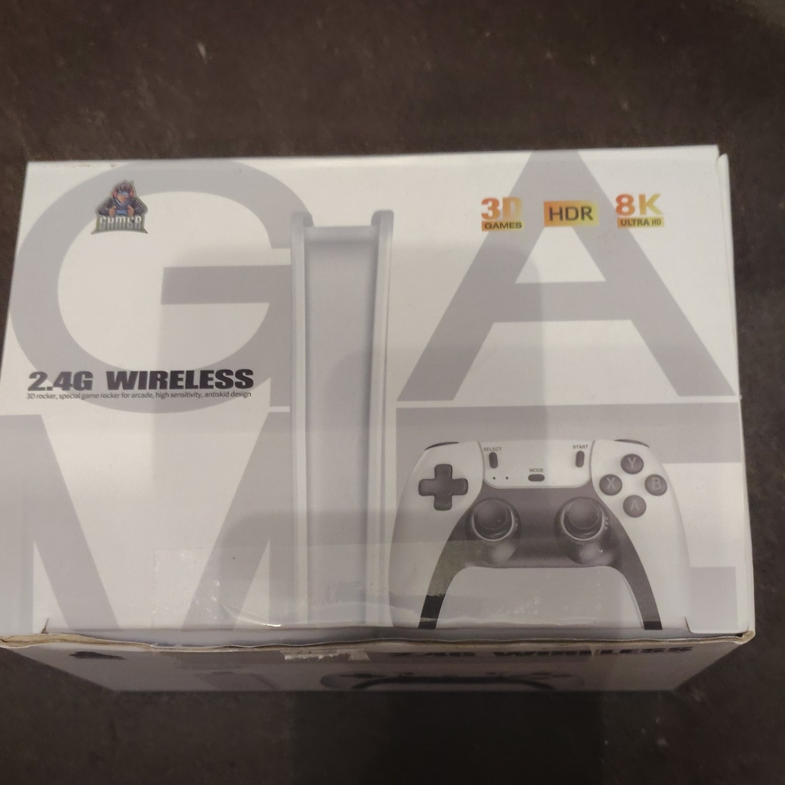 Game Stick Pro 4K UHD HDMI Wireless Microconsole w/ 2.4G Controller White/Black