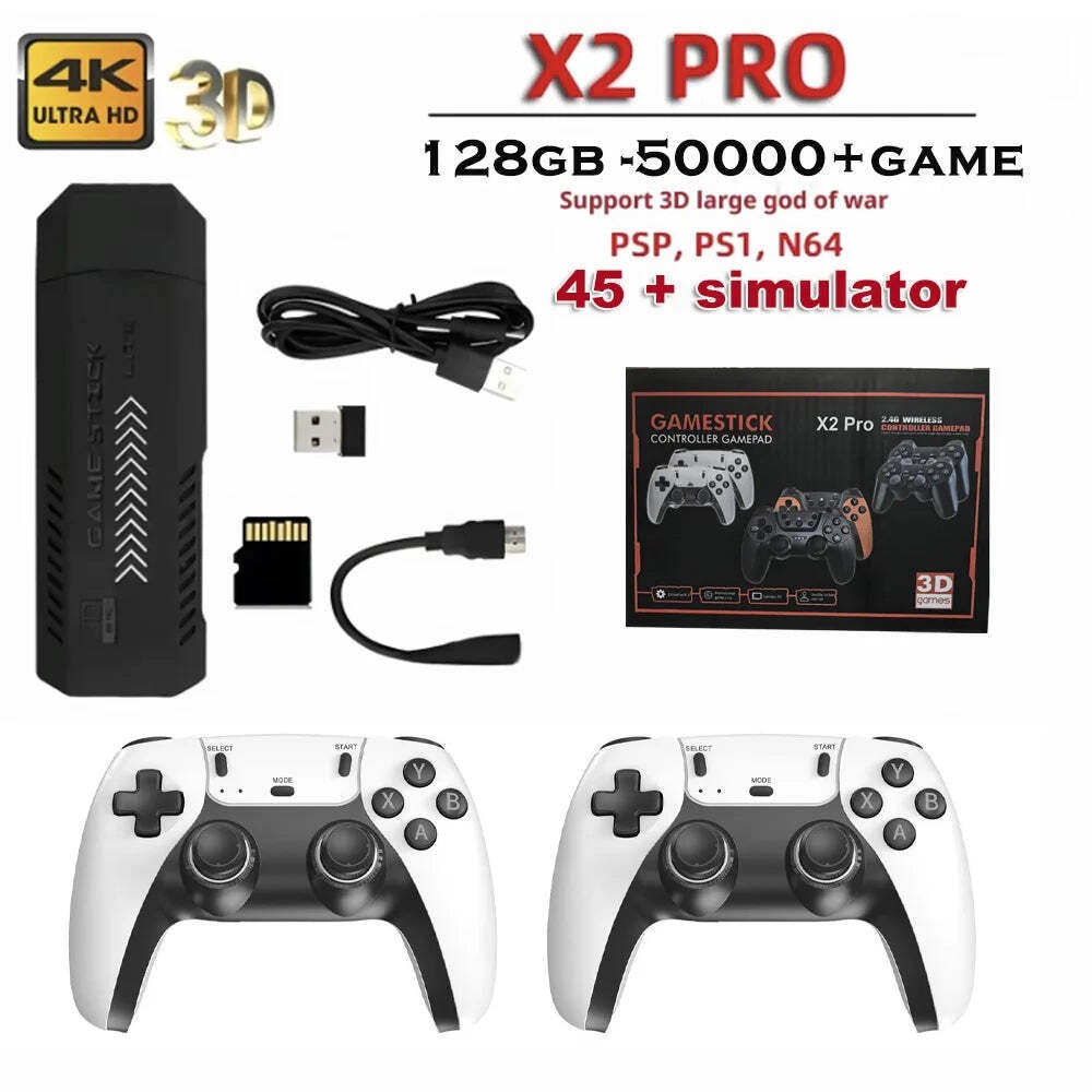 The X2 Pro video game console comes with 50,000 retro games and over 40 emulator