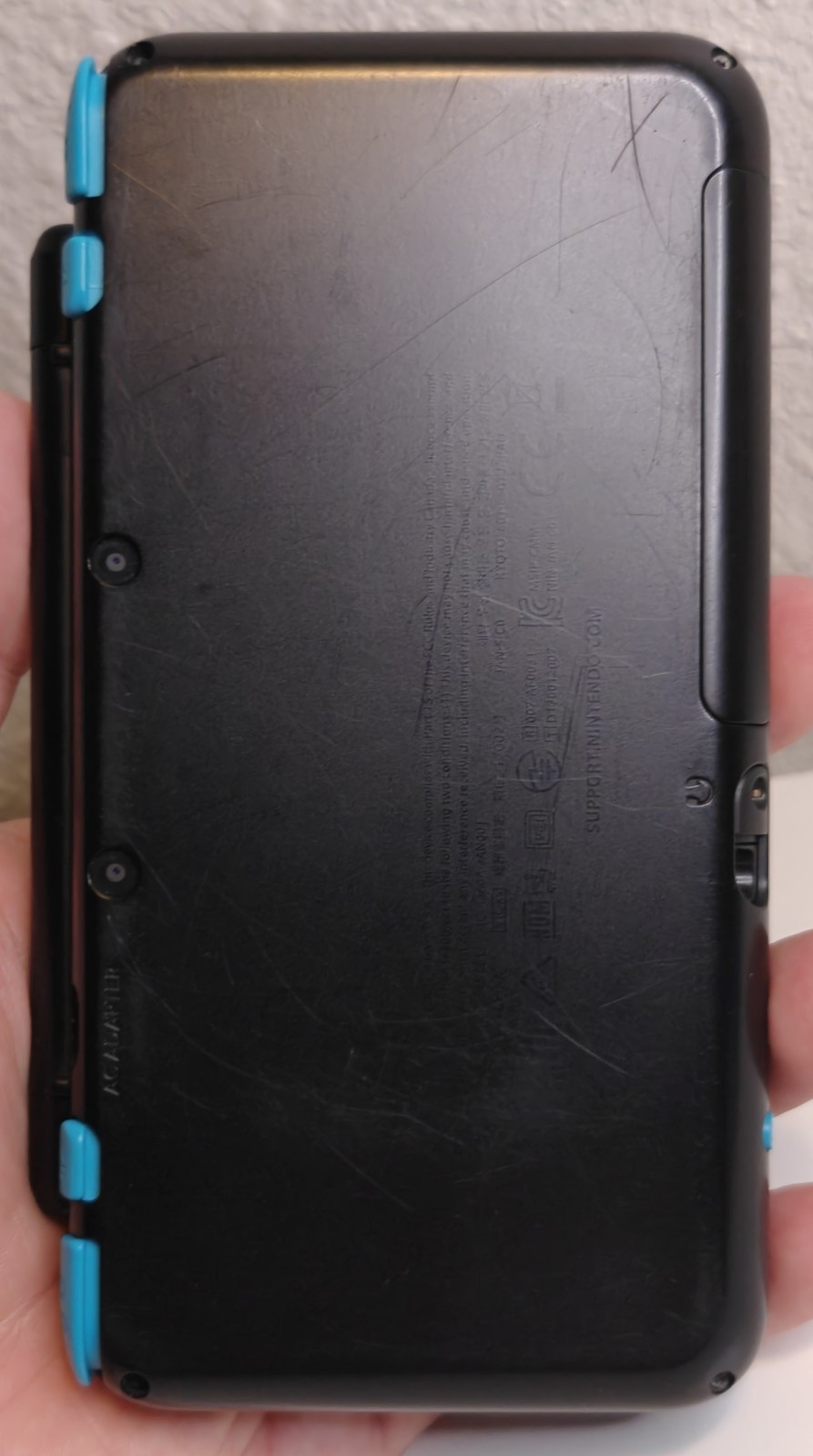 New Nintendo 2DS XL Turquoise/Black W/ Charger & Stylus; Loaded With Games