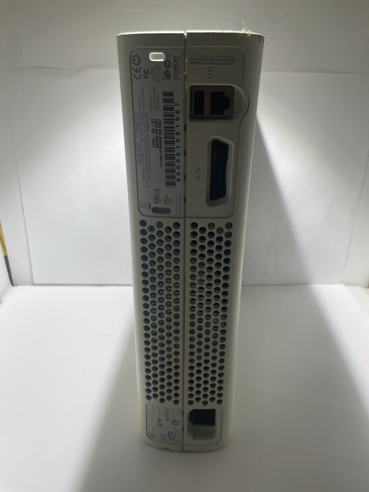 Microsoft XBox 360 White Video Game Console System FOR PARTS RED RING