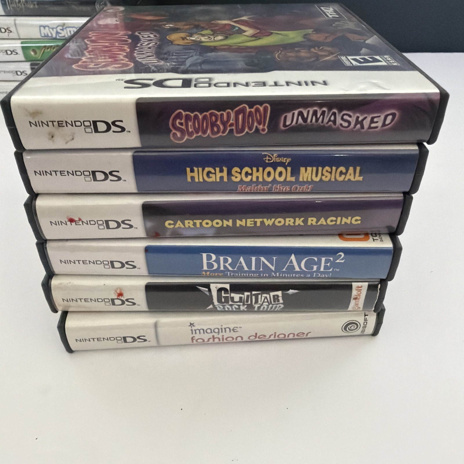Nintendo DS Lite Original Handheld System Games Console White W/Games READ