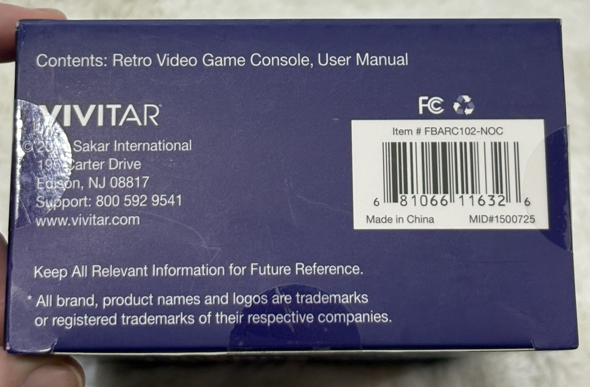 Vivitar Retro Mini Video Game Console 200 Games Included Mini TV NEW / SEALED!