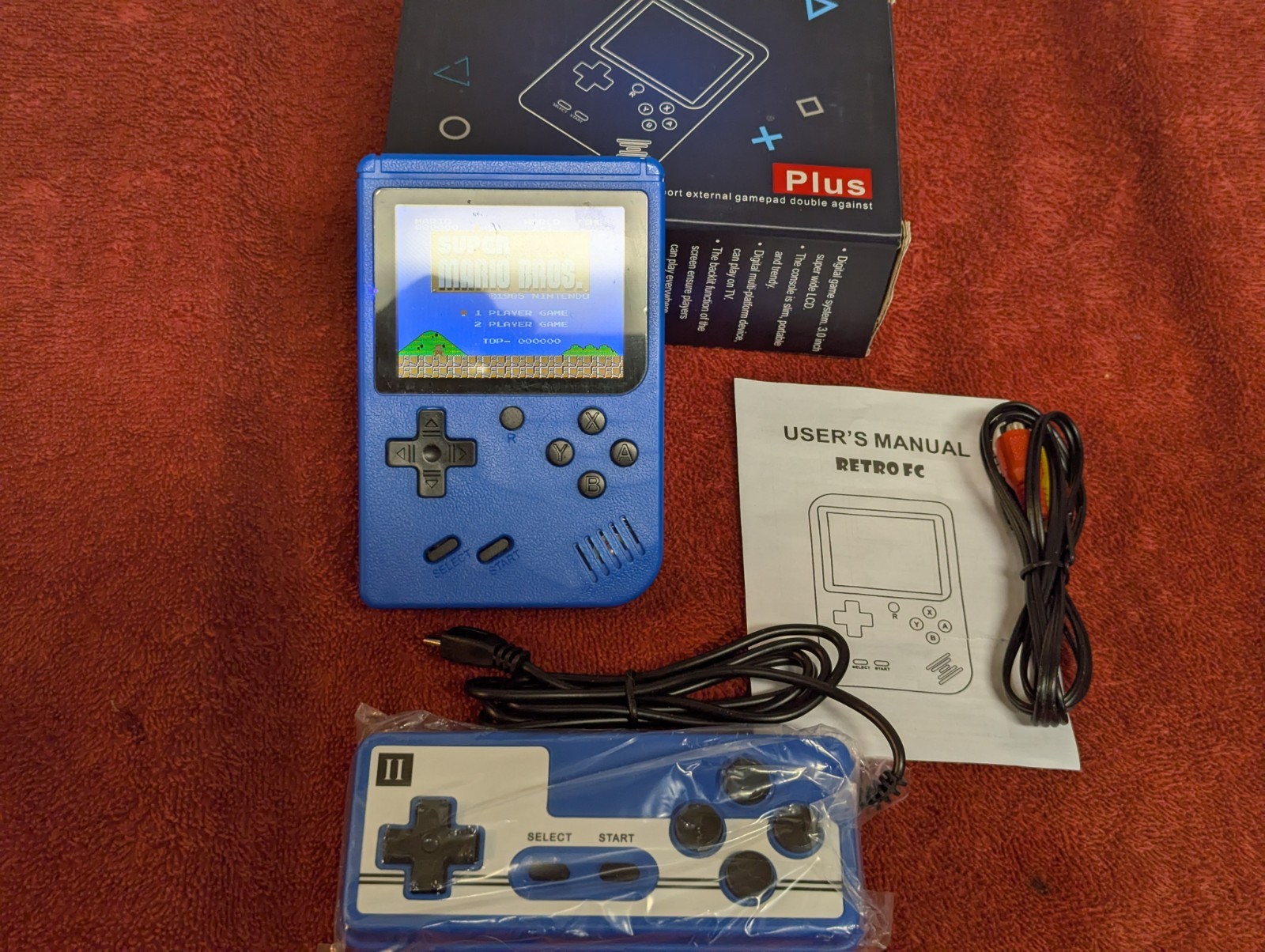 Retro Brand Vintage 400 in 1 Color Game System Super Mario More