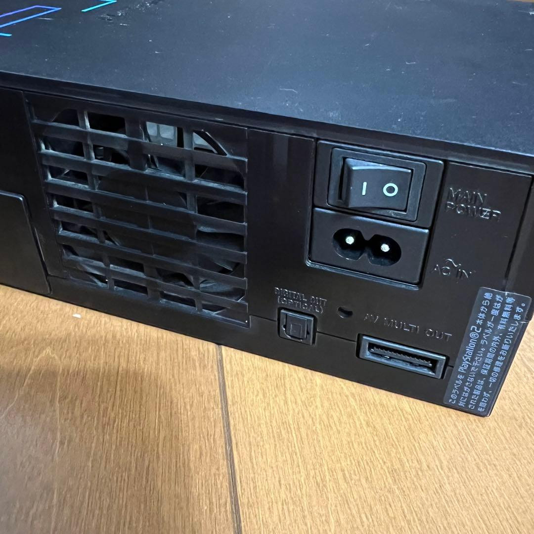 Sony PlayStation 2 Midnight Black SCPH-50000 Console Fat PS2 NTSC-J Tested Work