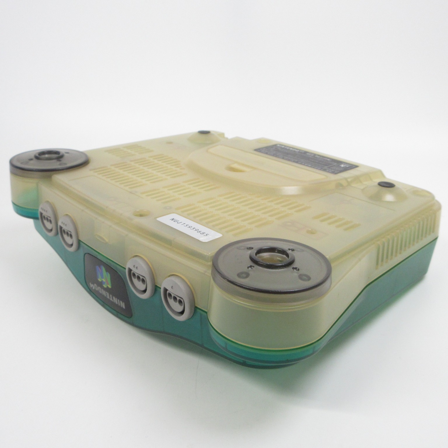 【Very Good】Nintendo 64 N64 Console Clear Blue Controller Adapter Japanese Ver.