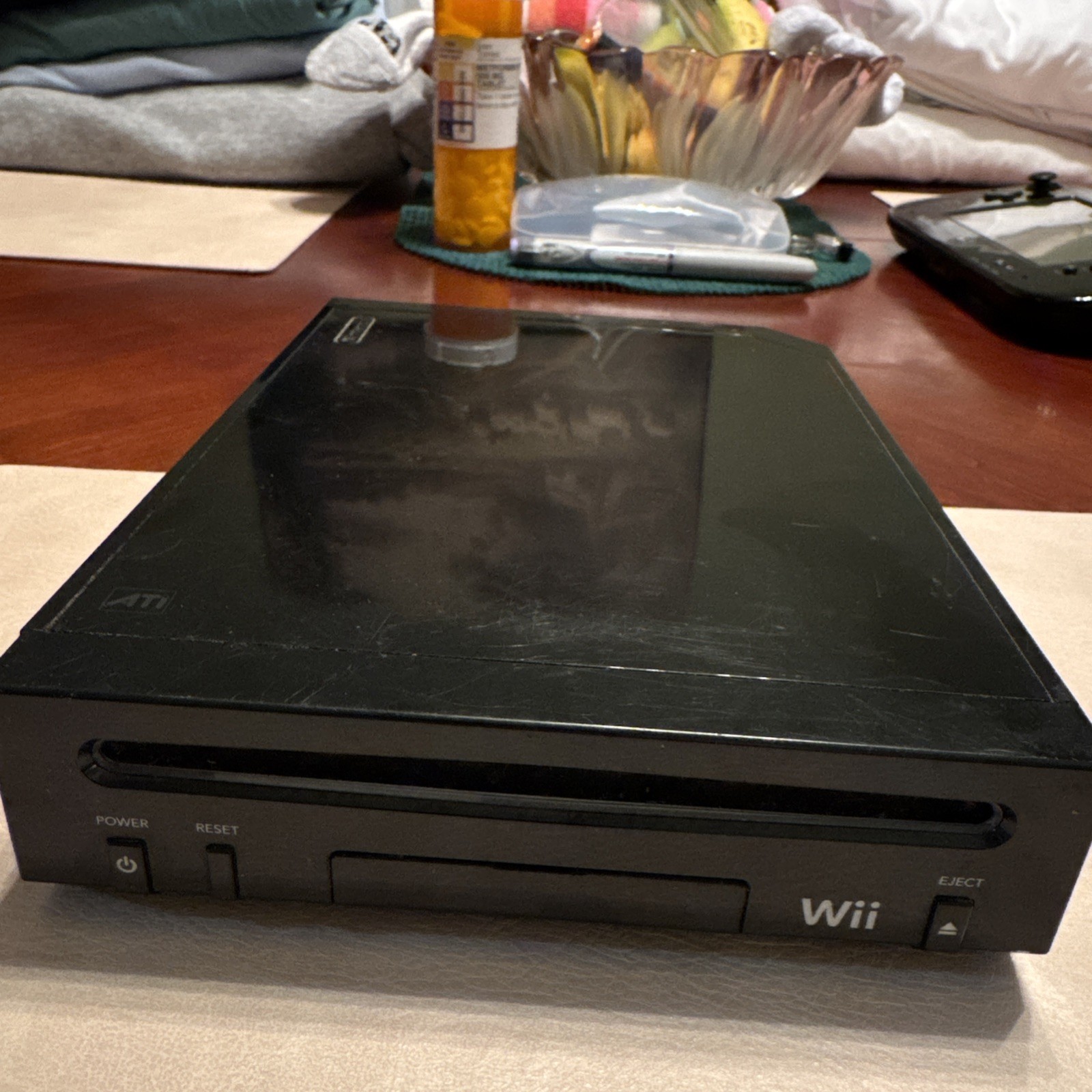 Nintendo Wii Console Only Black RVL-101 (USA) Tested Working