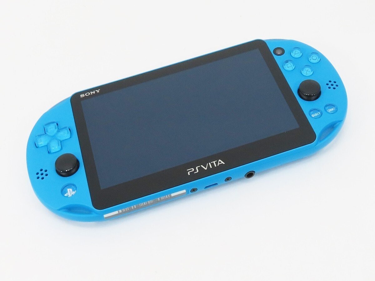 PS Vita Aqua Blue PCH 2000 Za23 Console PSV Slim Good Condition Tested Working